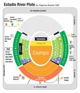 River Plate Stadium Map