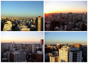 View of the Buenos Aires skyline from our new apartment
