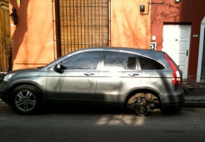 Stolen Tire in Buenos Aires